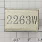 Lionel RS-2263W Tender Frame Underside Rubber Stamp #2263W
