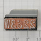 Lionel RS-2263W Tender Frame Underside Rubber Stamp #2263W