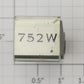Lionel RS-752W Union Pacific Power Car Thin Font Rubber Stamp #752W