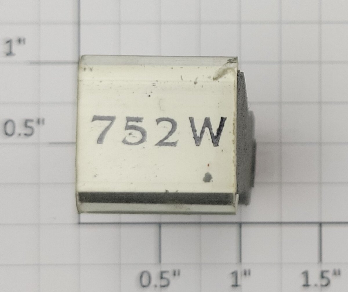 Lionel RS-752W Union Pacific Power Car Thin Font Rubber Stamp #752W