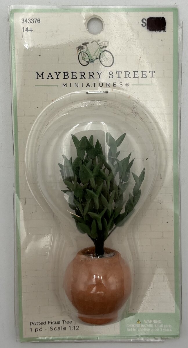 Mayberry Street 343376 1:12 Potted Ficus Tree