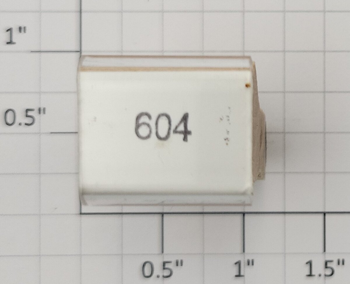 Lionel RS-604 Tinplate Boxcar Rubber Stamp #604