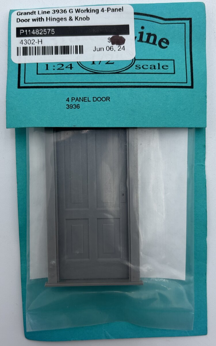 Grandt Line 3936 1:24 4 Panel Door 1-5/8" x 3-9/16"