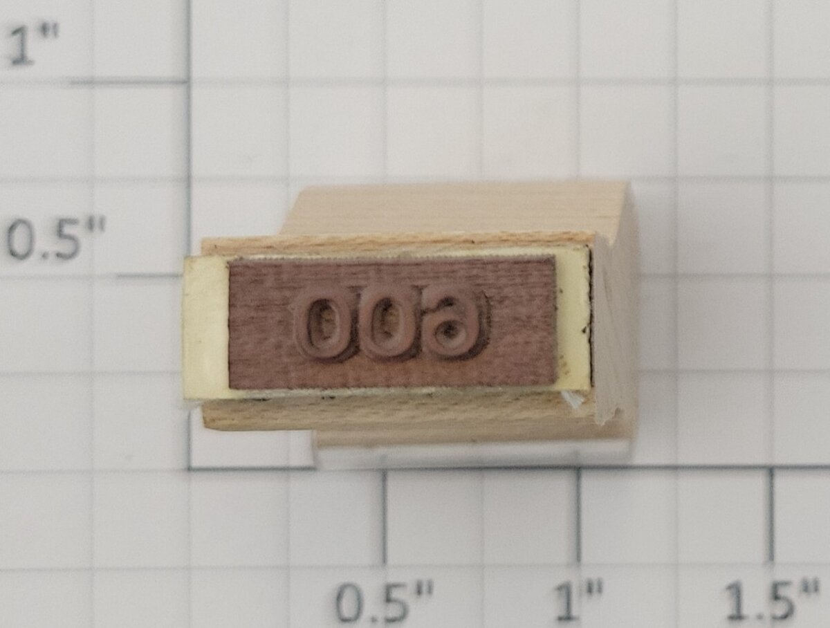 Lionel RS-600 Pullman Passenger Car Rubber Stamp #600