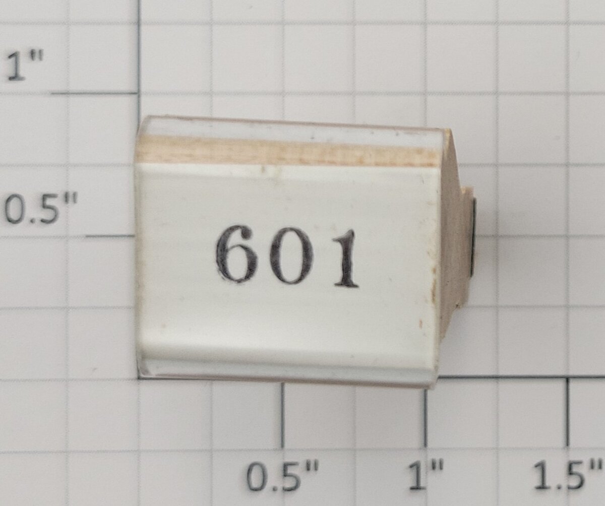 Lionel RS-601 Observation Passenger Car Rubber Stamp #601