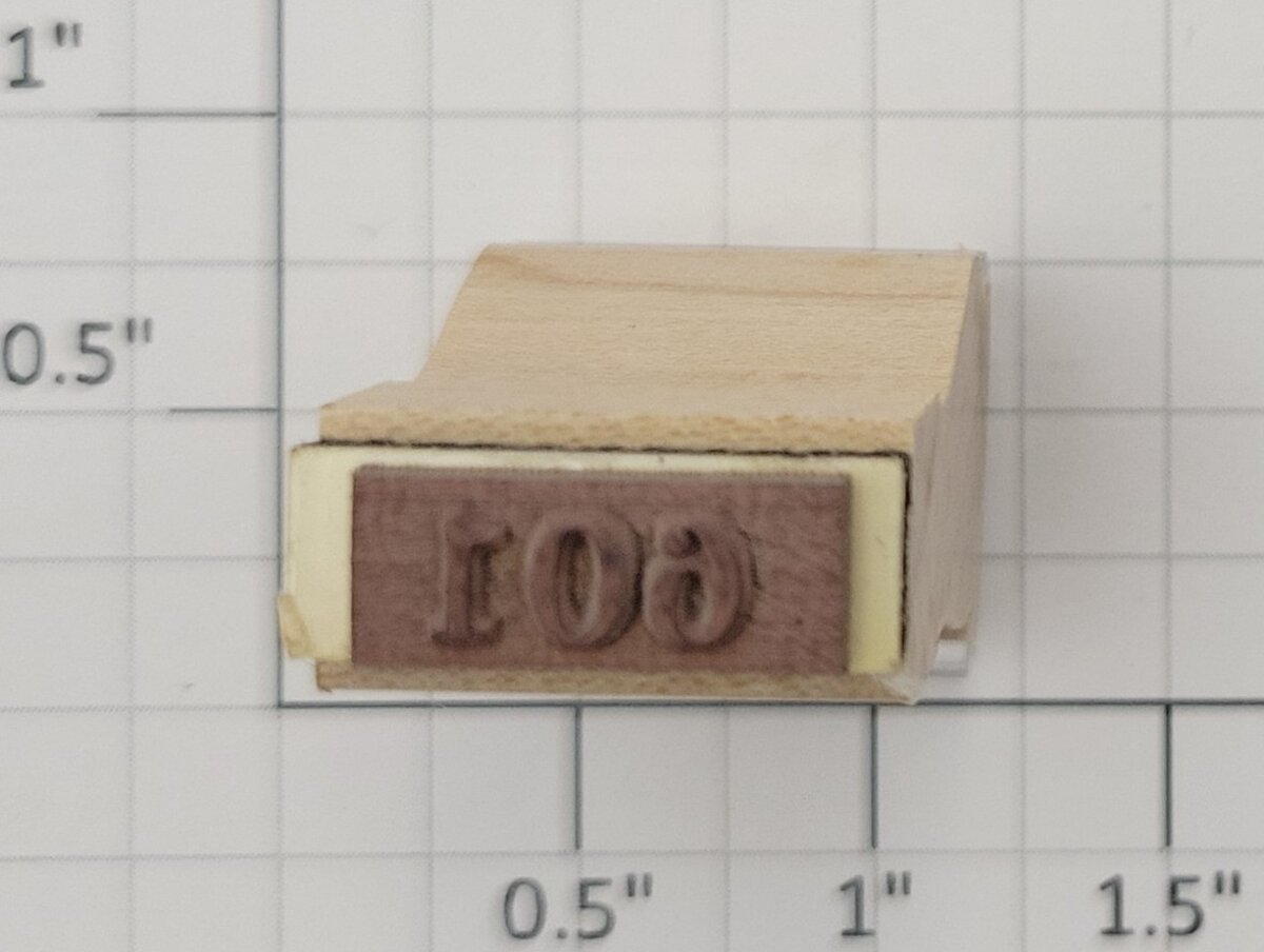 Lionel RS-601 Observation Passenger Car Rubber Stamp #601