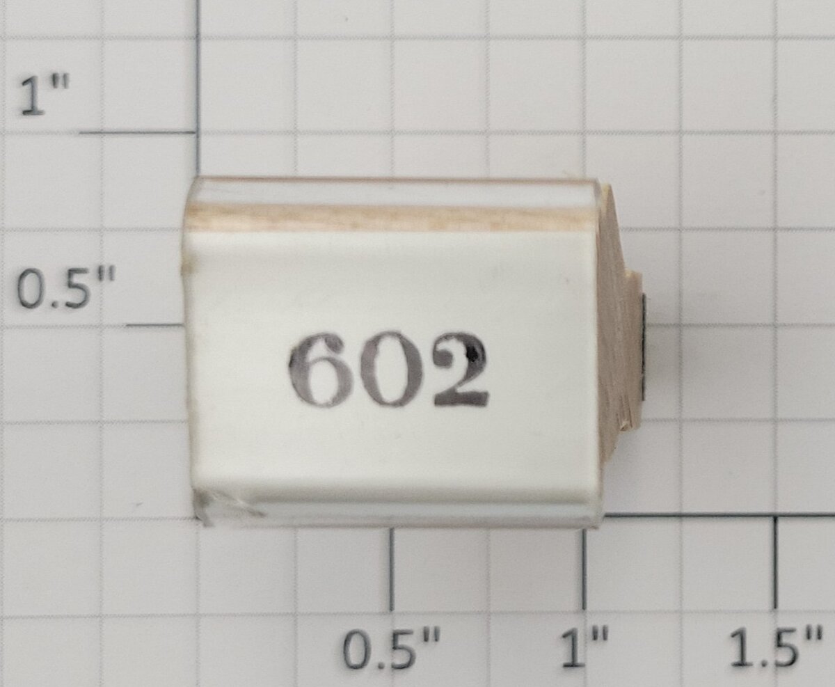 Lionel RS-602 Baggage and Railway Mail Car Rubber Stamp #602