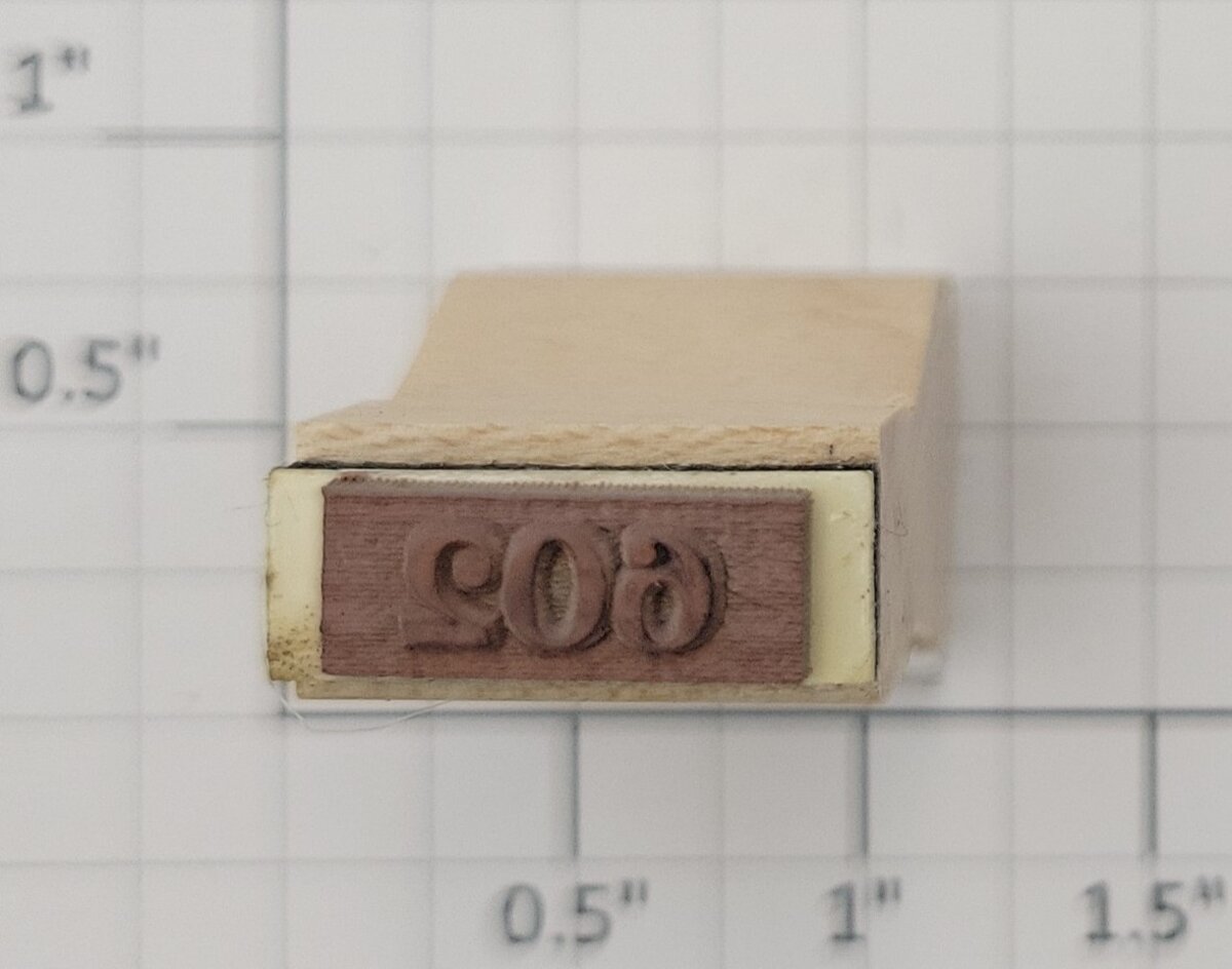 Lionel RS-602 Baggage and Railway Mail Car Rubber Stamp #602