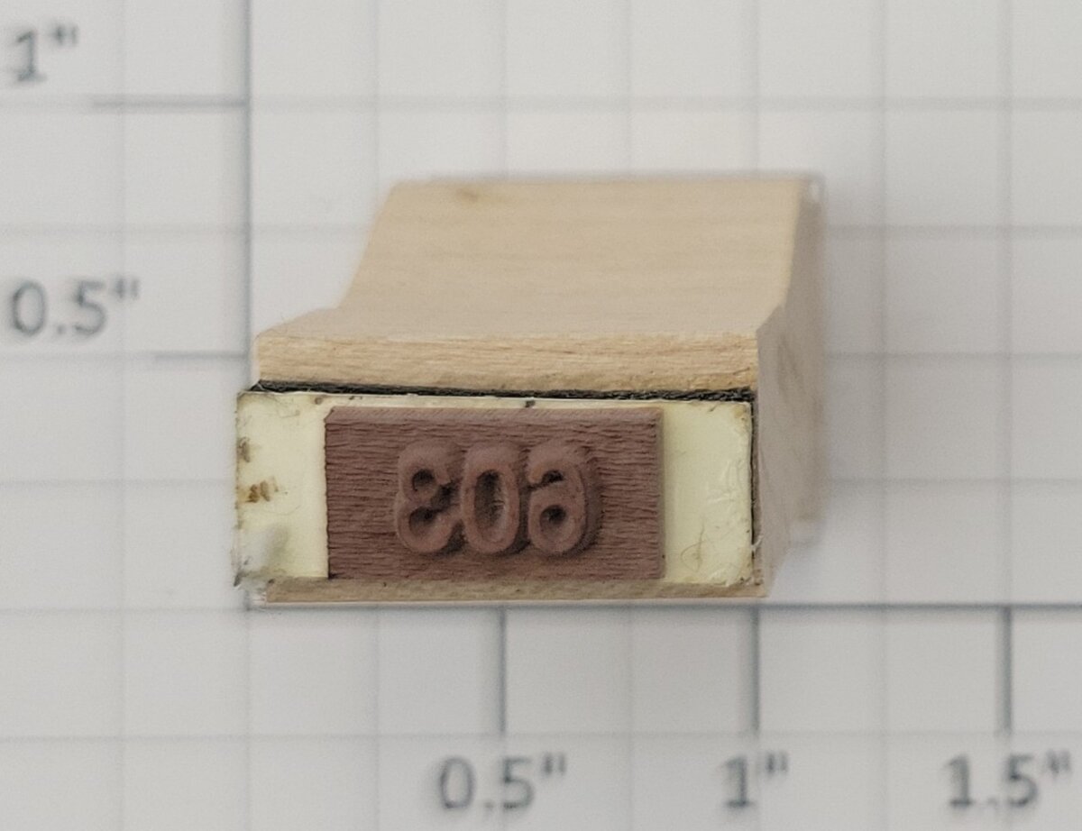 Lionel RS-603 Pullman Passenger Car Rubber Stamp #603