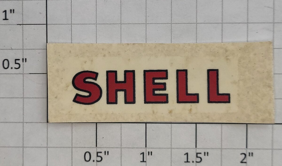 Lionel 715-10 Red/Black Prewar "Shell" Water Tank Water Soluble Decal