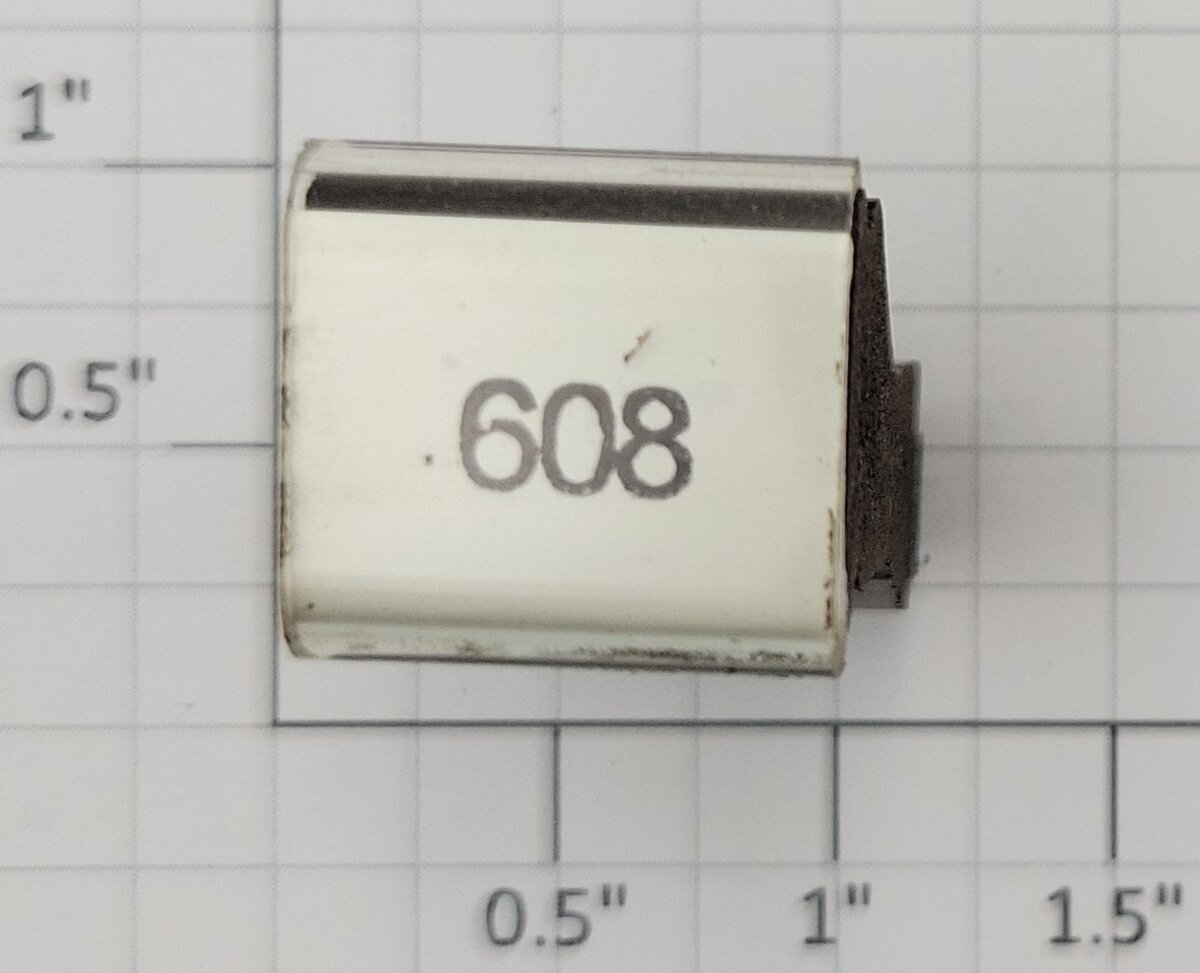 Lionel RS-608 Observation Passenger Car Rubber Stamp #608