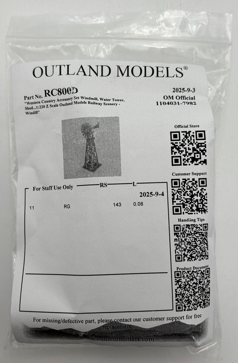 Outland Models RC800D Z Western Country Windmill