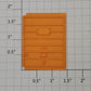 Lionel 6468-7 Right Hand Orange Boxcar Door