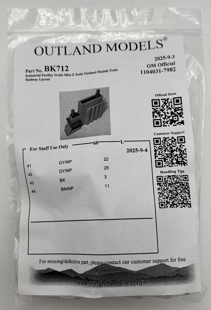 Outland Models BK712 Z Industrial Facility Grain Silos Kit