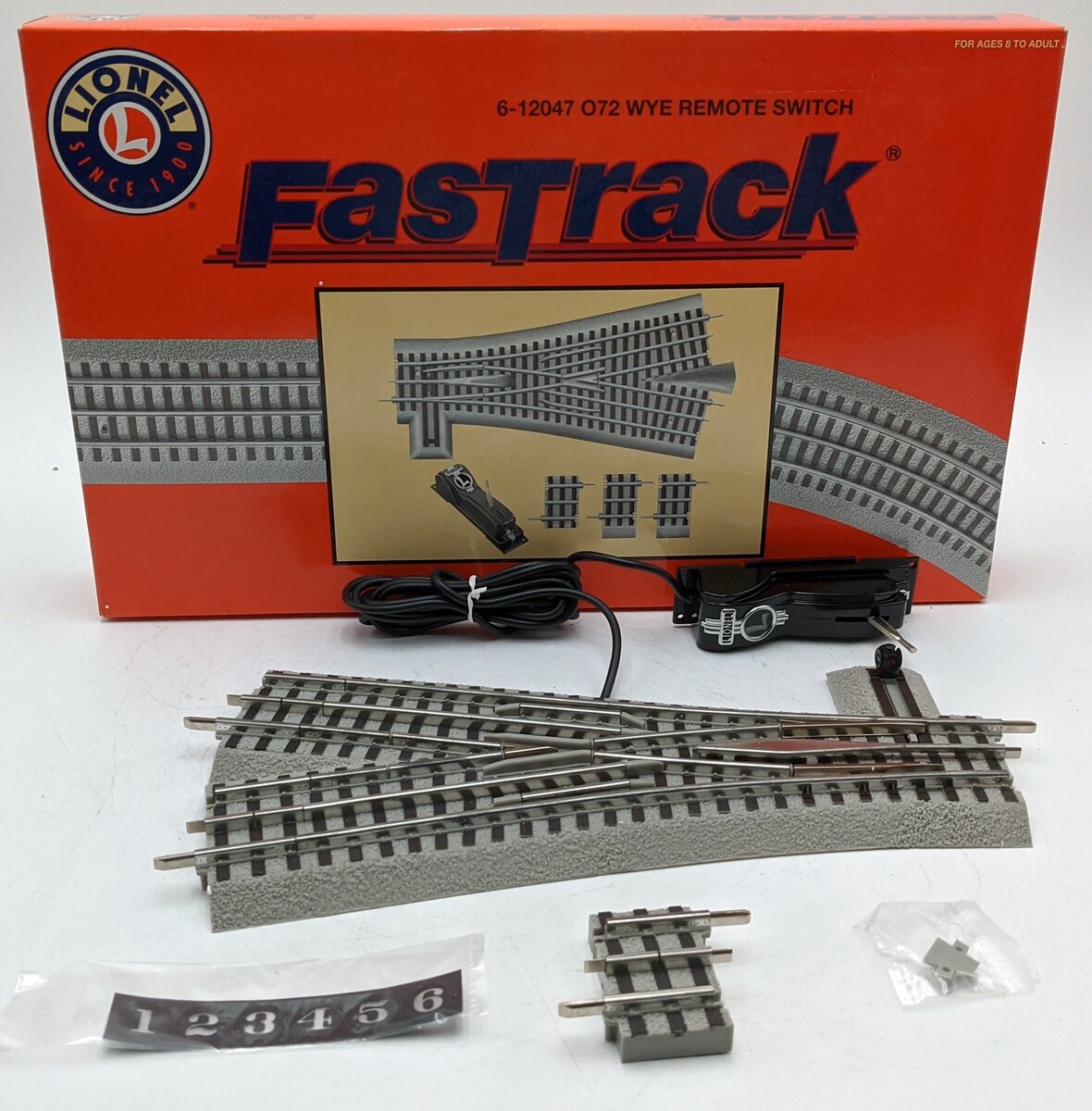 Lionel 6-12047 O O72 FasTrack Wye Remote-Control Switch Turnout