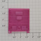 Lionel 16296-14 Light Purple Multi-Panel Boxcar Door with Guides