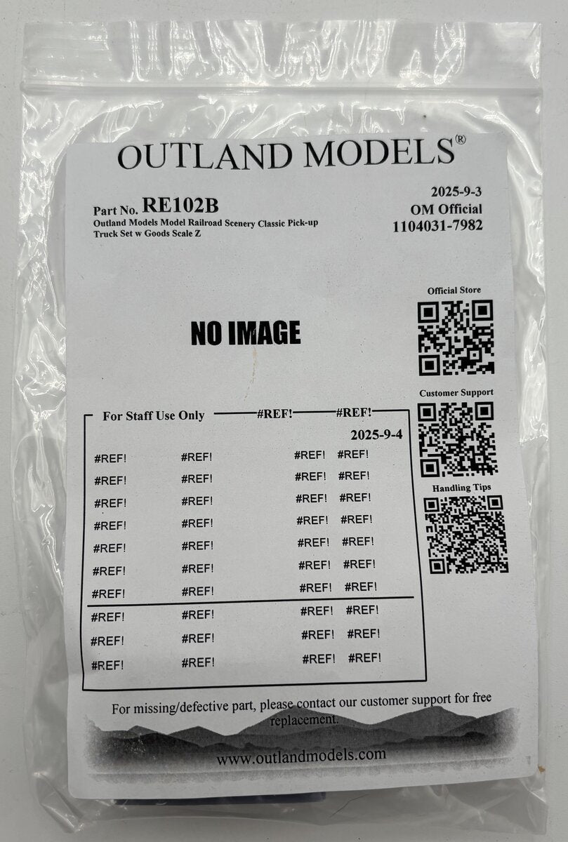 Outland Models RE102B Z Classic Pick-Up Truck Set w/Goods