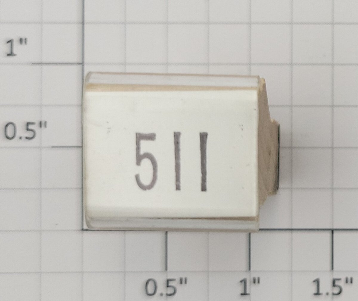Lionel RS-511 Flat Car Rubber Stamp #511