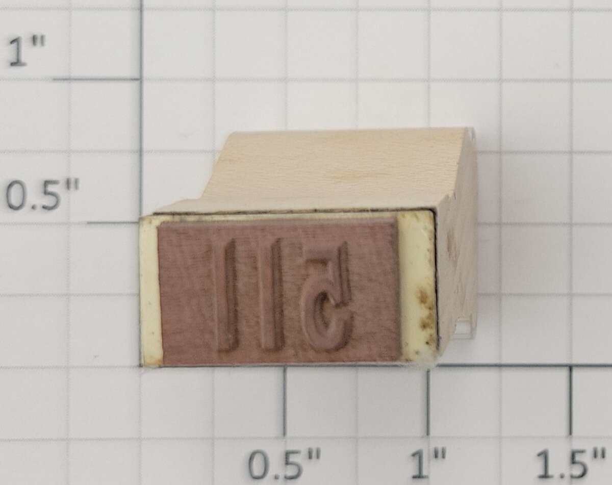 Lionel RS-511 Flat Car Rubber Stamp #511