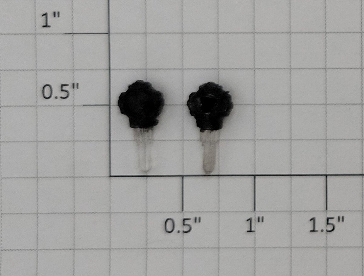 Acme 8111-40C O Gauge Clear Marker Lens with Black Housing (Set of 2)