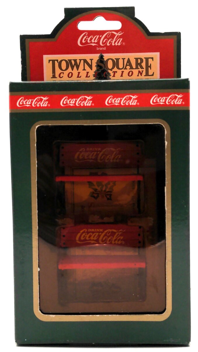 Coca-Cola 64319 O Scale Park Bench Town Square Collection 2 PCS