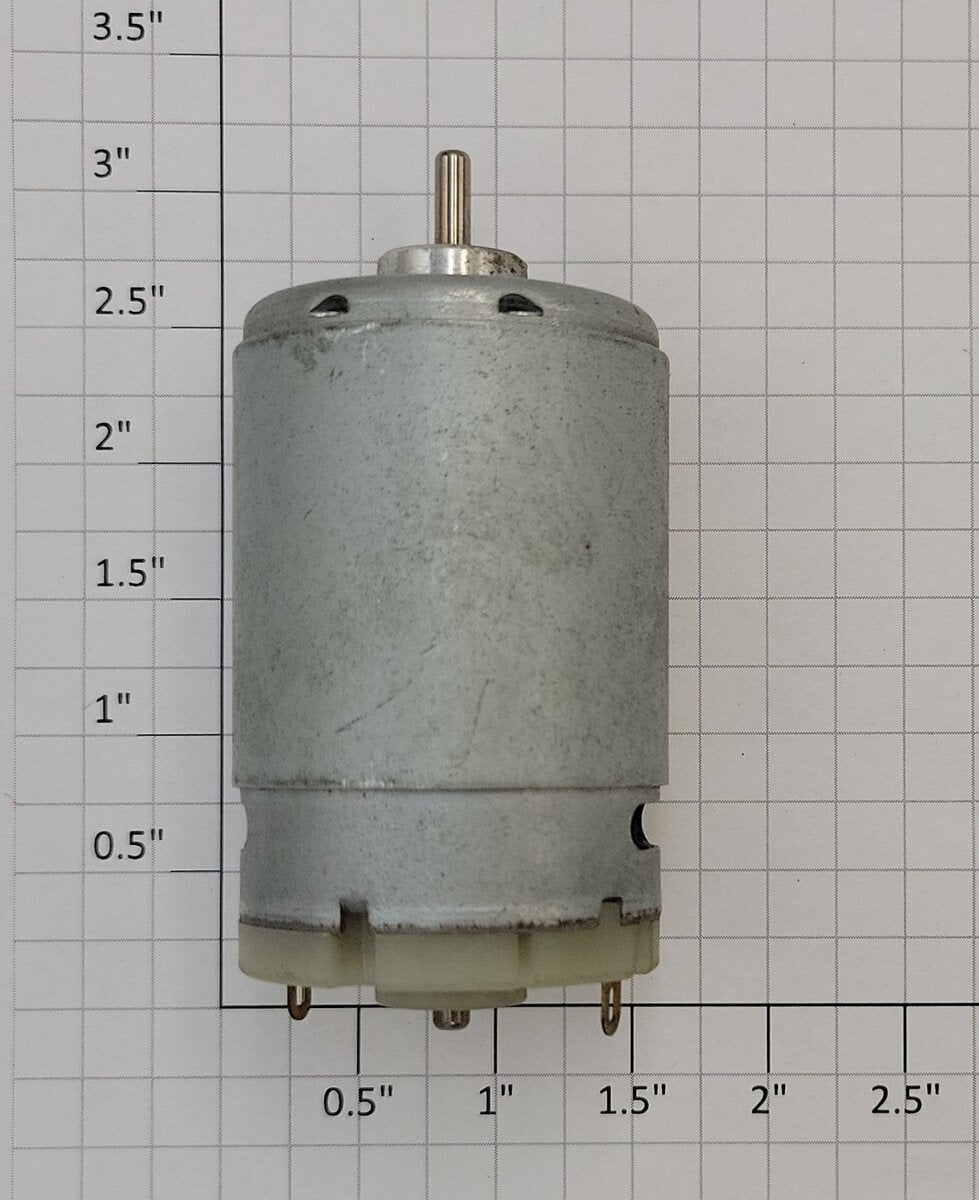 Johnson 10617125 Large DC Can Motor with Single .125" OD x .338" L Shaft