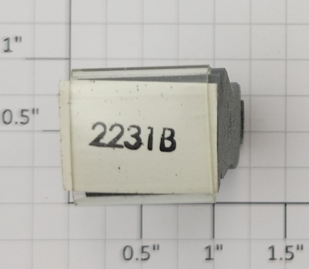 Lionel RS-2231B Tender Frame Underside Rubber Stamp #2231B