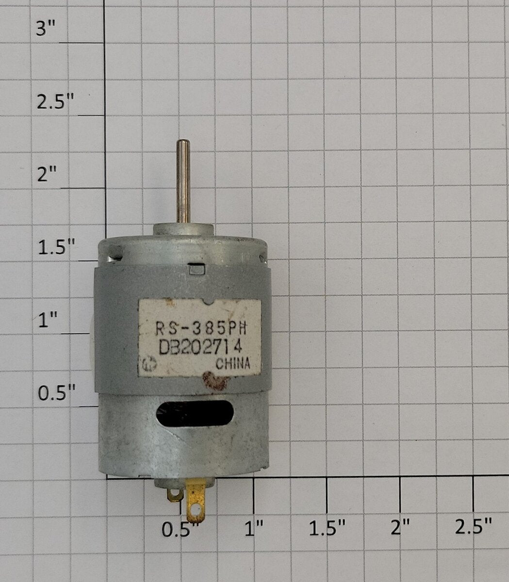 Mabuchi RS-385PH 12-Volt DC Can Motor w/ Single Round Shaft