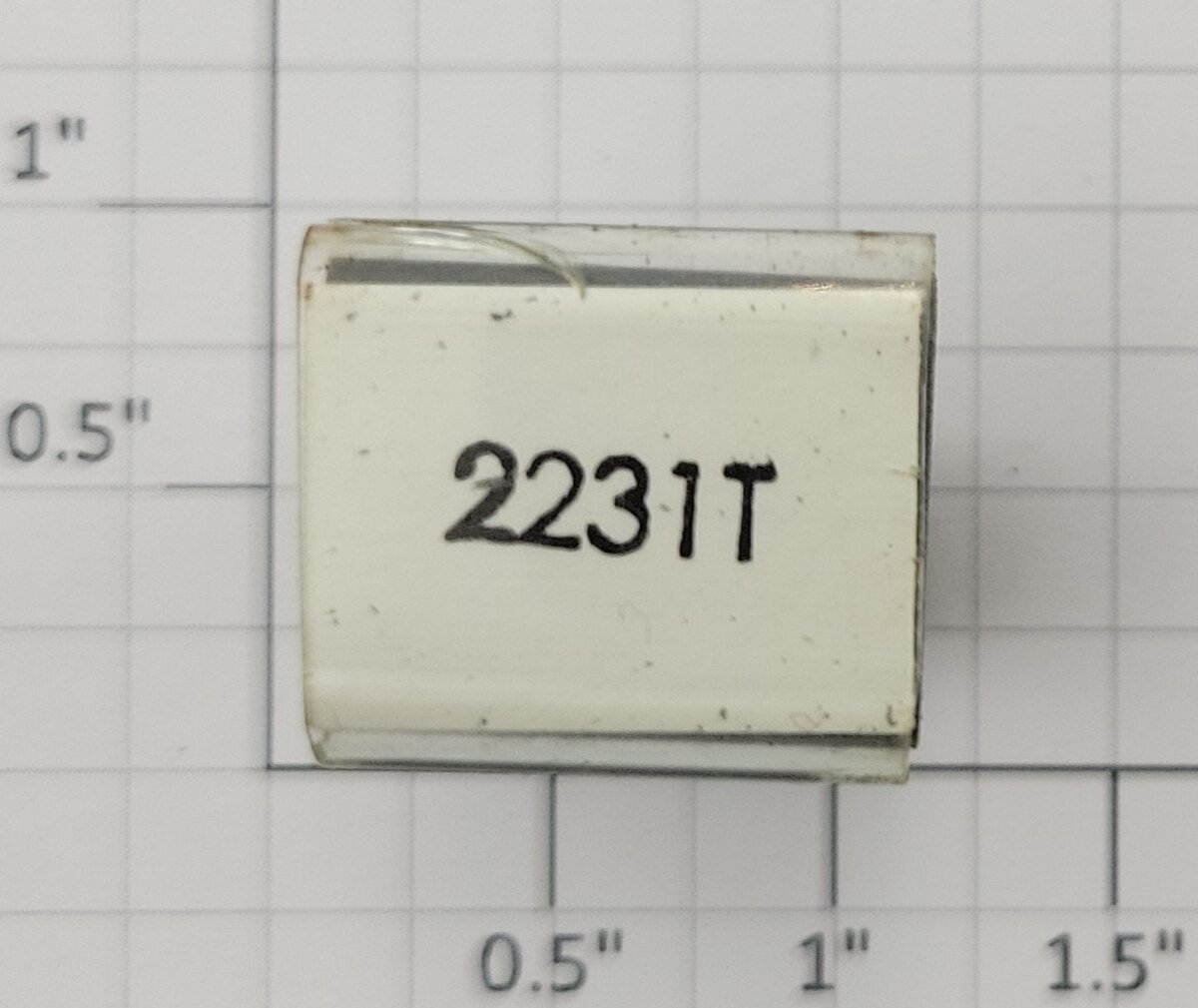 Lionel RS-2231T Tender Frame Underside Rubber Stamp #2231T