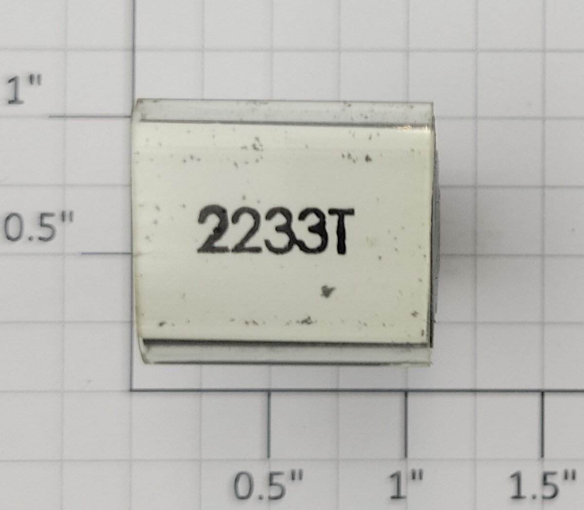 Lionel RS-2233T Tender Frame Underside Rubber Stamp #2233T