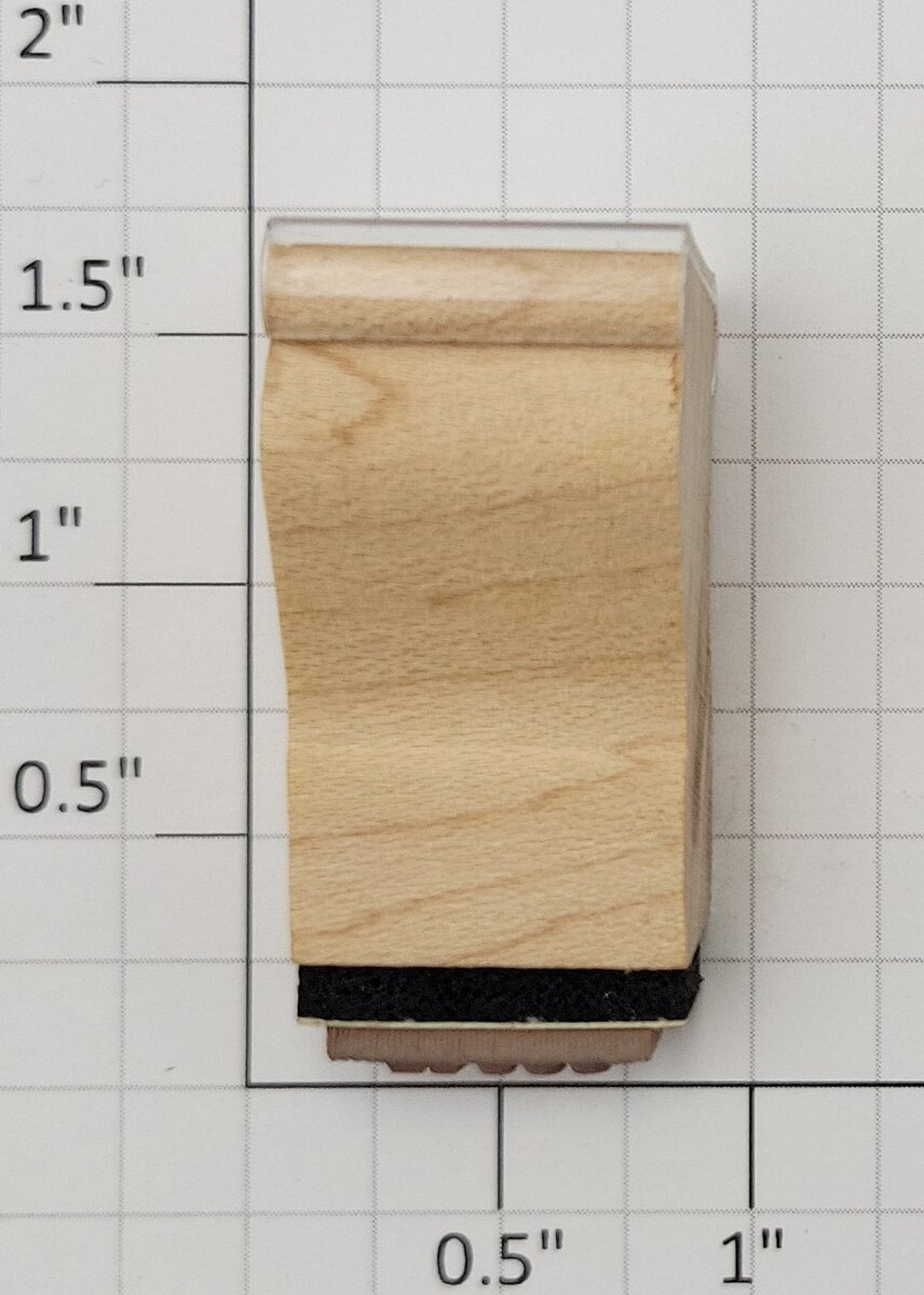 Lionel RS-2235T Tender Frame Underside Rubber Stamp #2235T