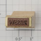 Lionel RS-2235W Tender Frame Underside Rubber Stamp #2235W