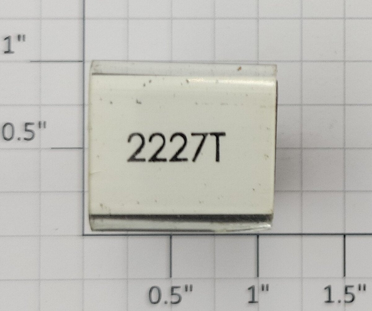Lionel RS-2227T Tender Frame Underside Rubber Stamp #2227T