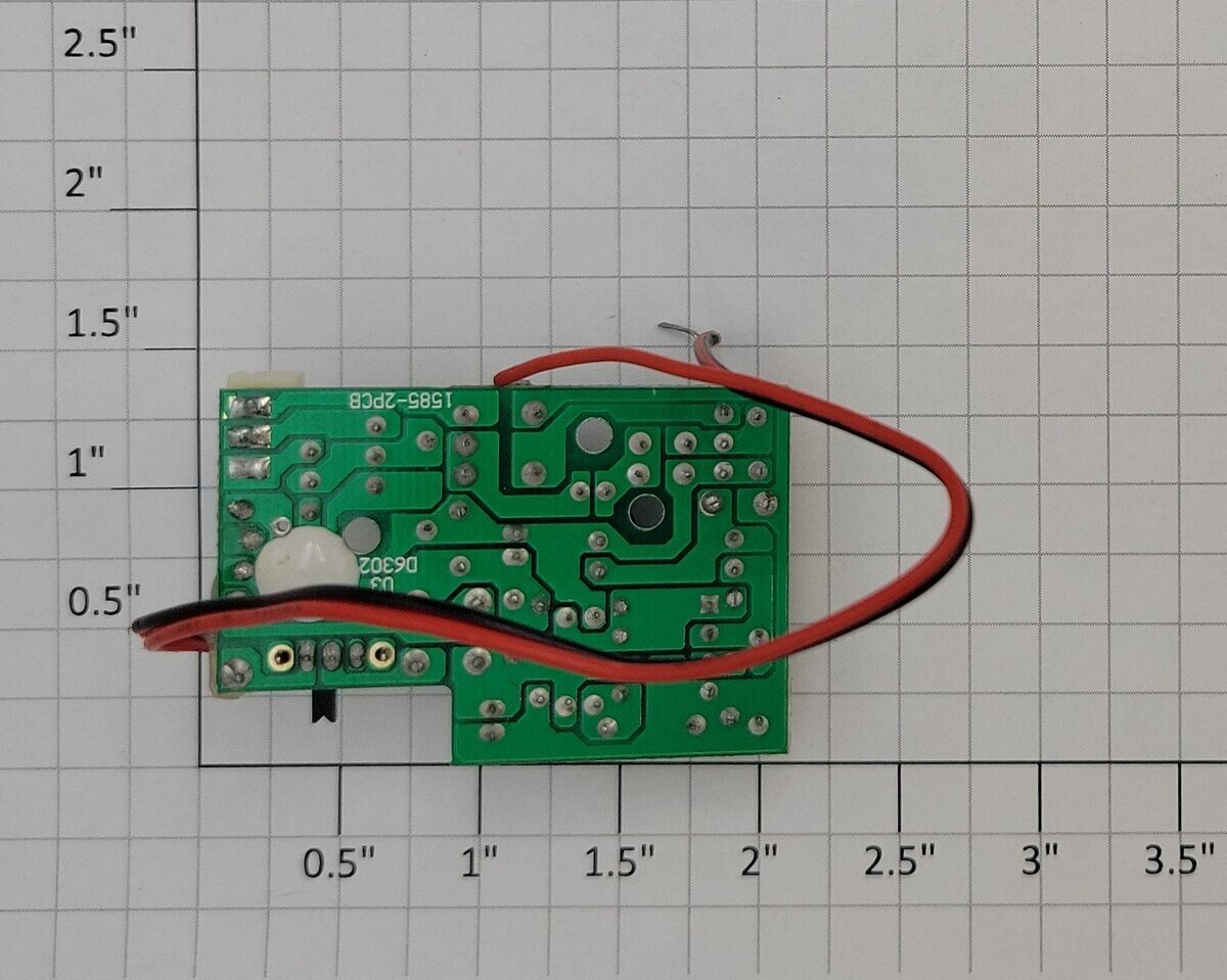 MTH AG-5200011 Railking Building 2-Pin Socket Blinking Sign PCB Circuit Board
