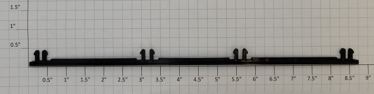 Lionel 17227-35 Black 4-Prong Double Boxcar Door Guide