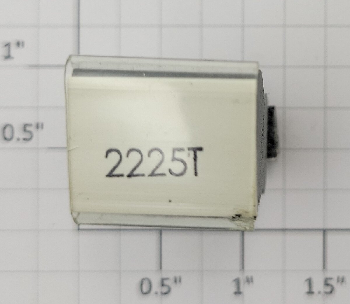 Lionel RS-2225T Tender Frame Underside Rubber Stamp #2225T