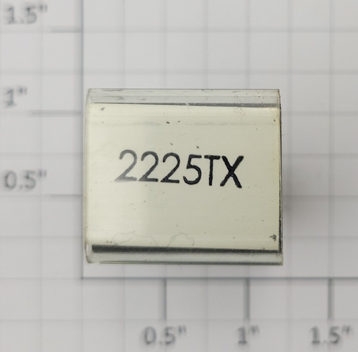Lionel RS-2225TX Tender Frame Underside Rubber Stamp #2225TX
