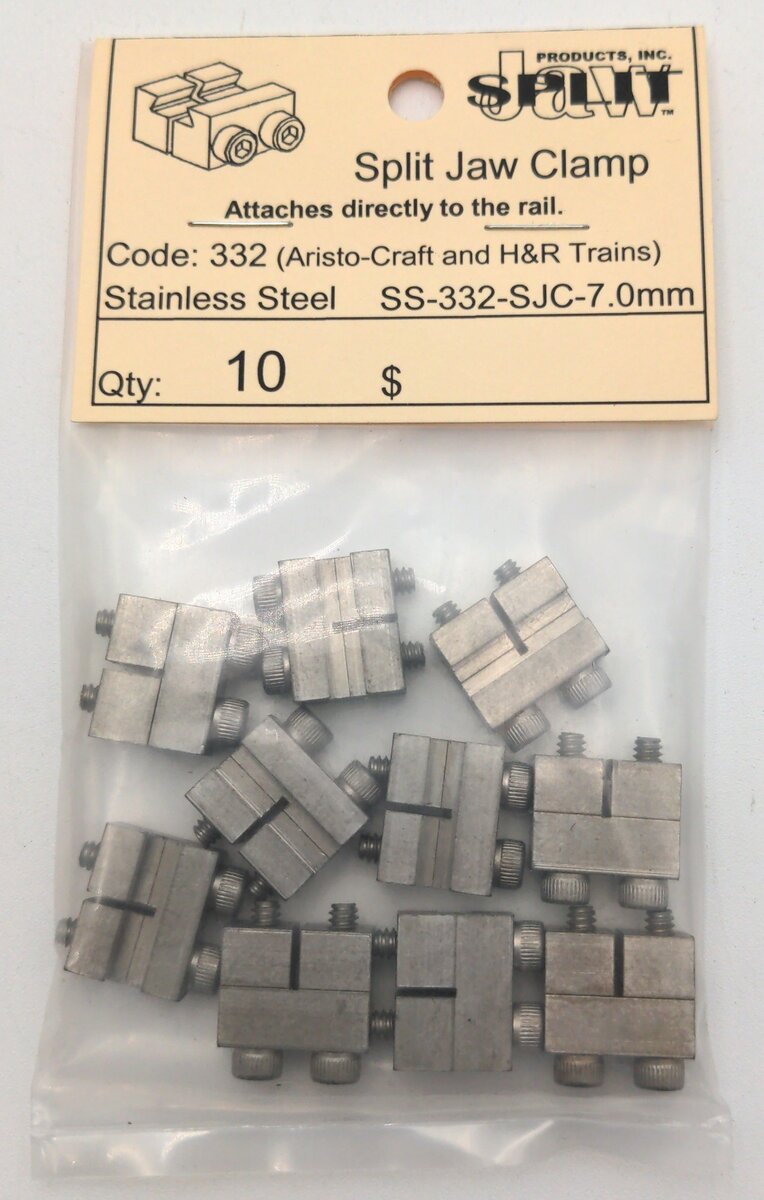 Split Jaw 60105 Stainless Steel 332-SJC Split Jaw Clamp 10 PCS