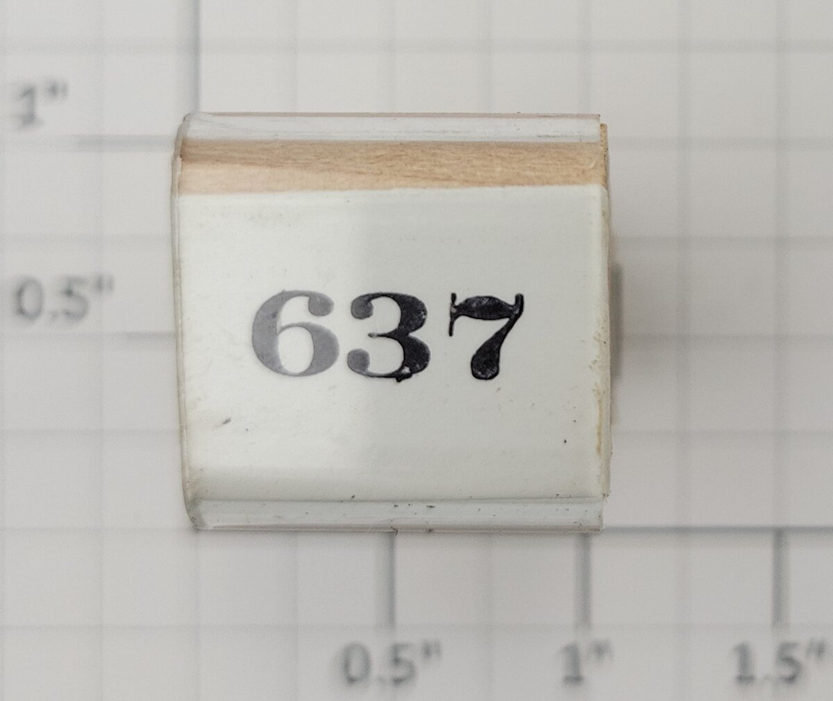 Lionel RS-637 Steam Locomotive Rubber Stamp #637