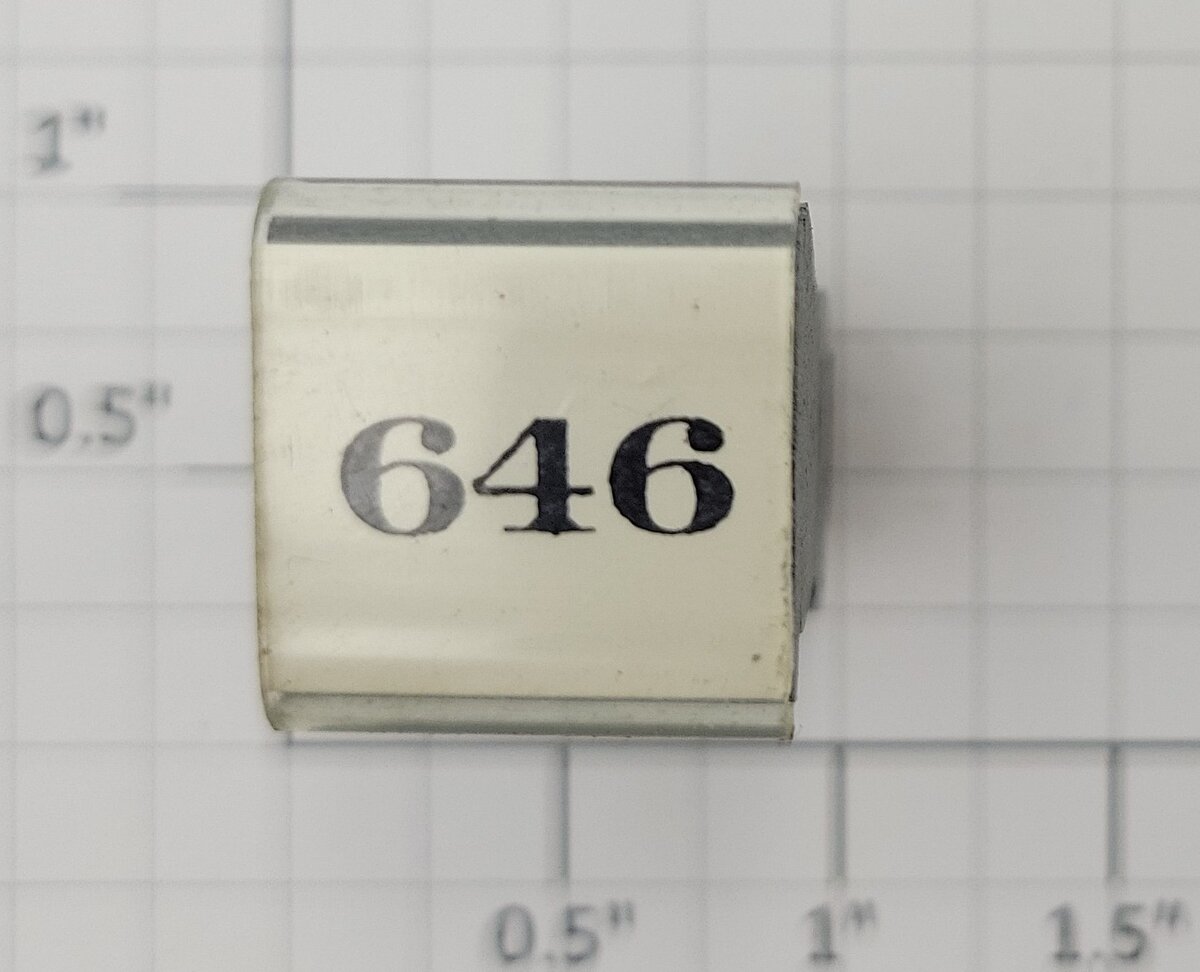 Lionel RS-646 Steam Locomotive Rubber Stamp #646