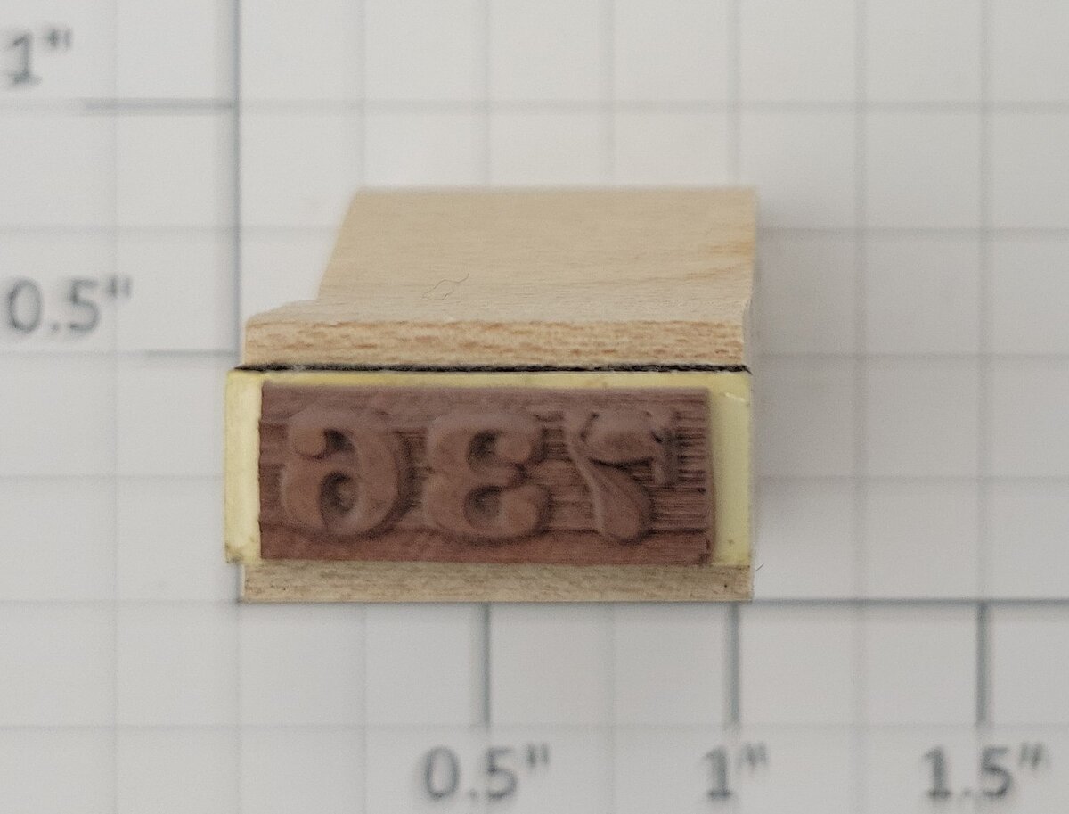 Lionel RS-736 Steam Locomotive Rubber Stamp #736