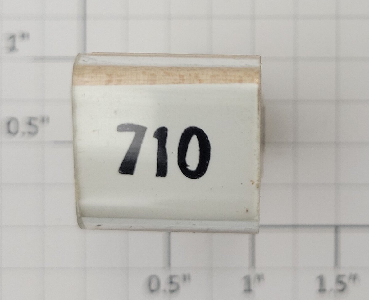Lionel RS-710 Pullman Passenger Car Rubber Stamp #710