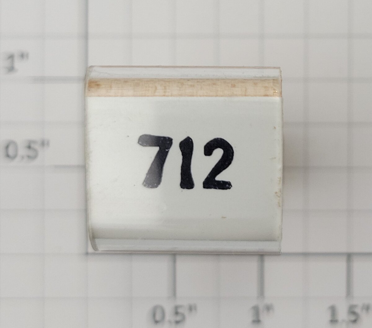 Lionel RS-712 Observation Car Rubber Stamp #712