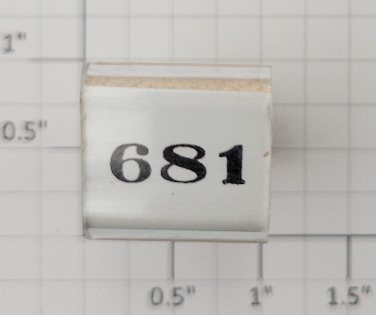 Lionel RS-681 Steam Locomotive Rubber Stamp #681