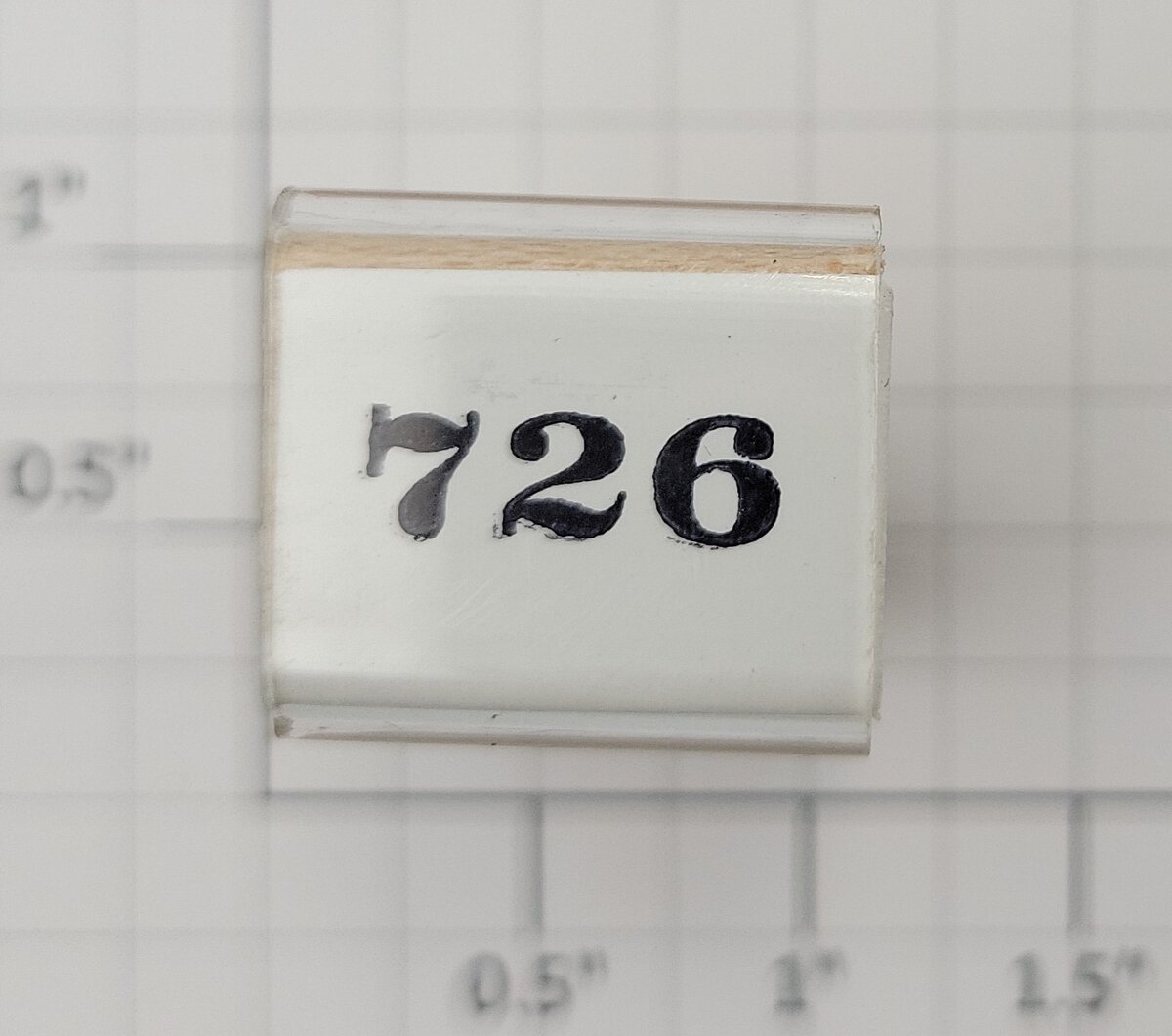 Lionel RS-726 Steam Locomotive Rubber Stamp #726