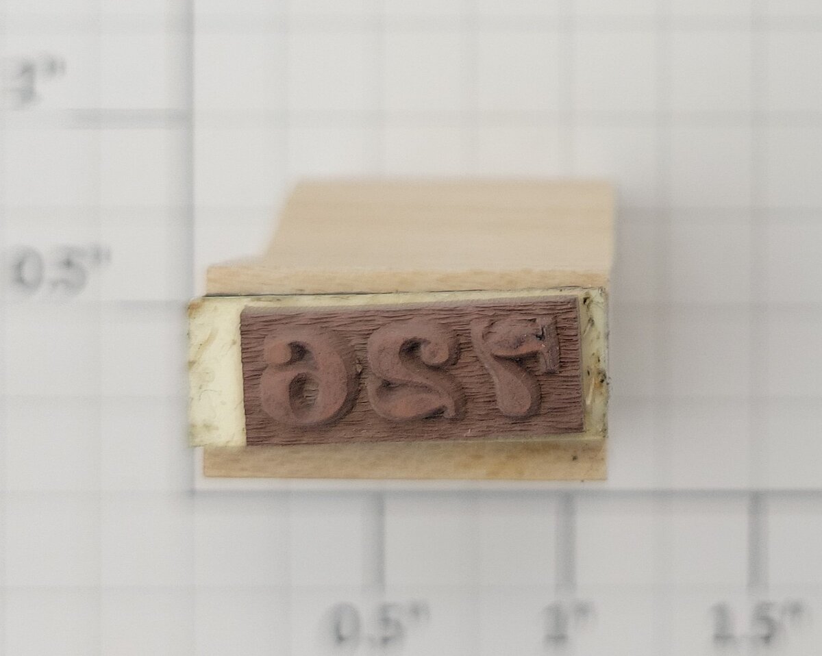 Lionel RS-726 Steam Locomotive Rubber Stamp #726