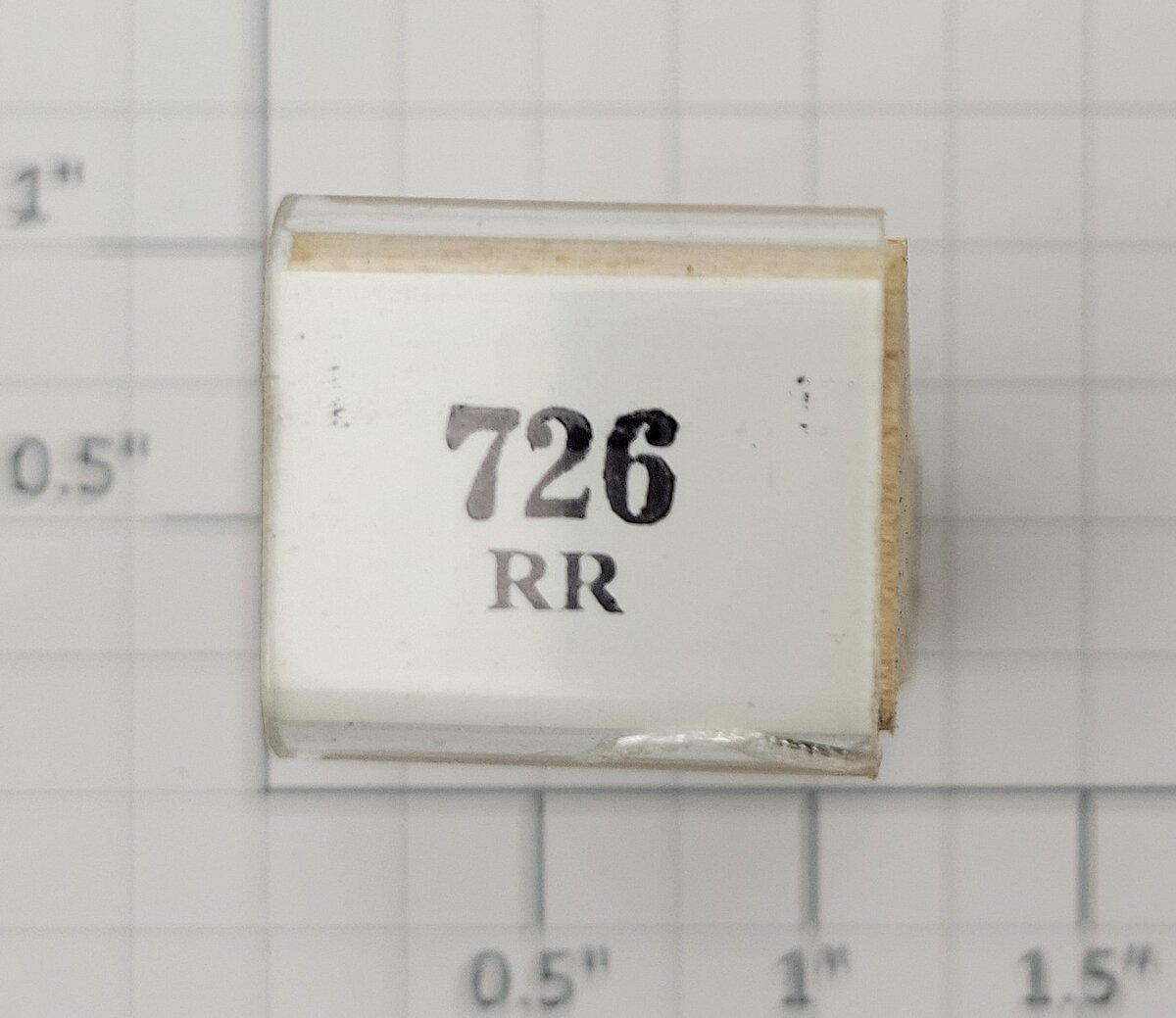 Lionel RS-726RR Steam Locomotive Rubber Stamp #726RR