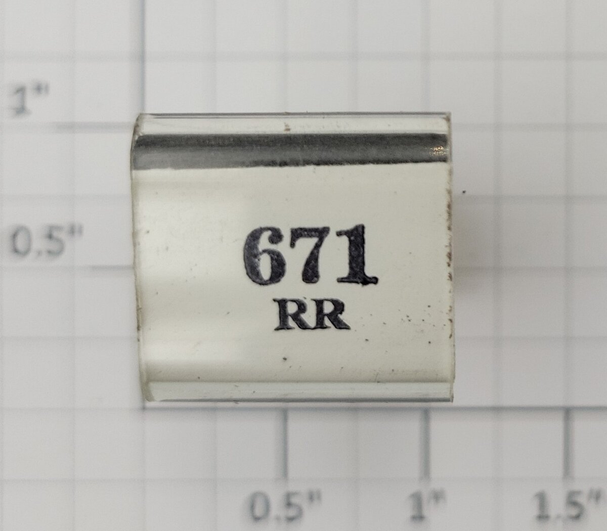 Lionel RS-671RR Steam Locomotive Rubber Stamp #671RR