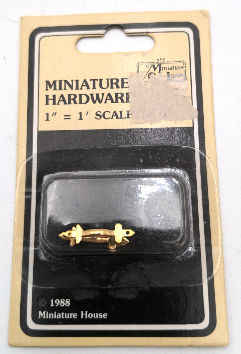Miniature House 7300 1:12 Scale Brass Ornate Lever Door Handles