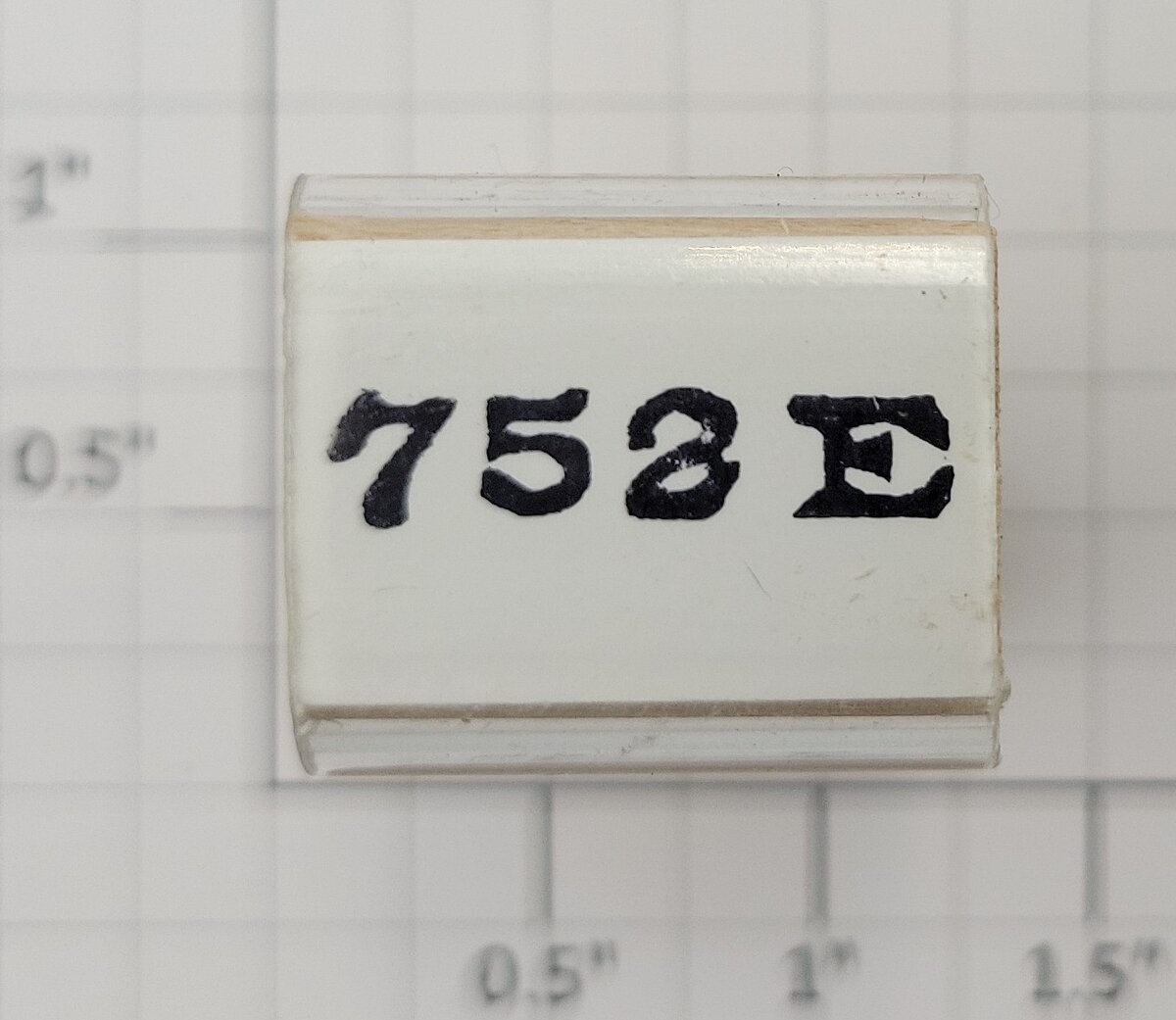 Lionel RS-752E Union Pacific Streamliner Rubber Stamp #752 E